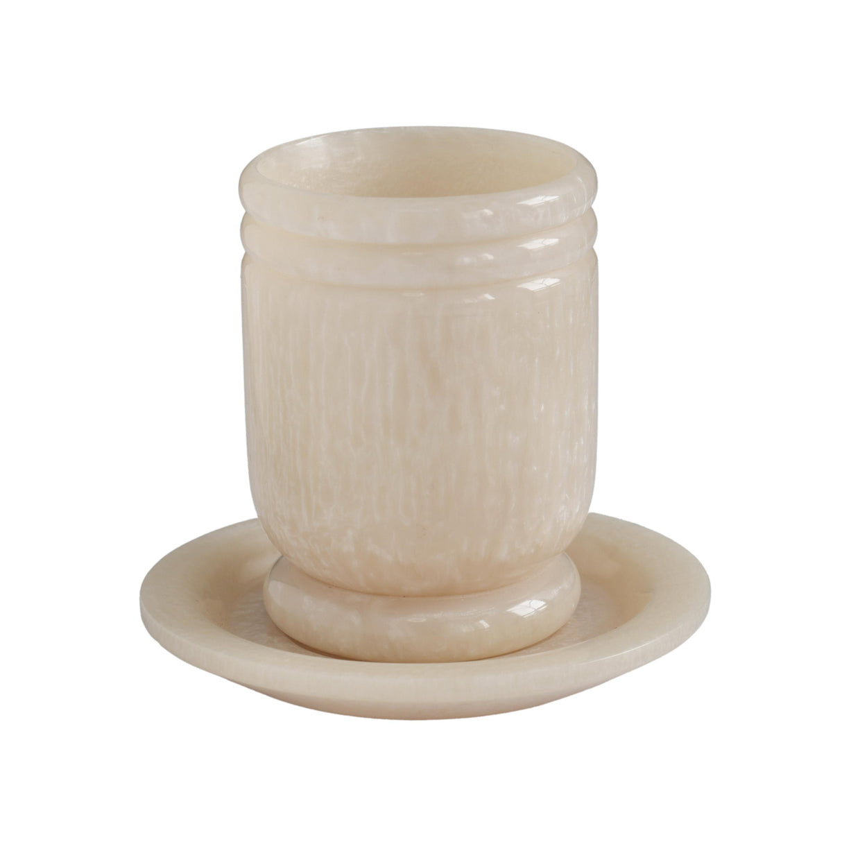 TOV Channeled Swirl Resin Kiddush Cup