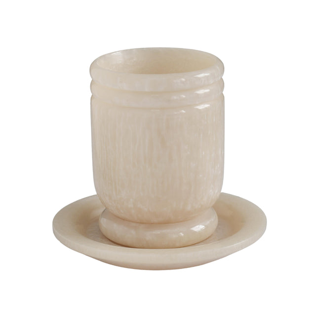 TOV Channeled Swirl Resin Kiddush Cup