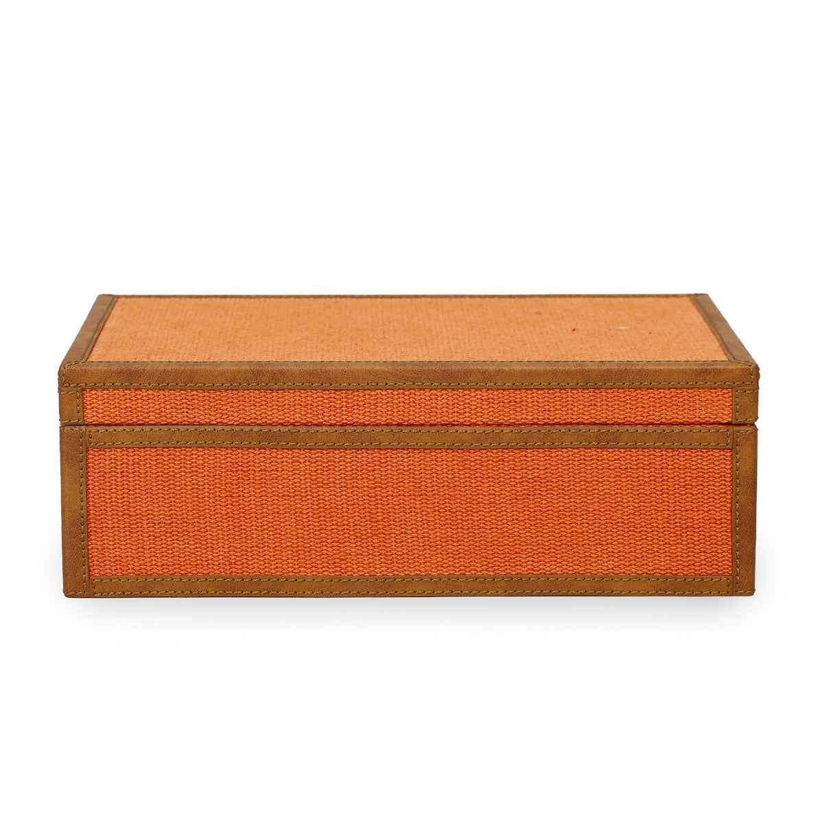 TOV Acre Orange Cotton Jute Contract-Grade Jewelry Box
