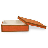 TOV Acre Orange Cotton Jute Contract-Grade Jewelry Box