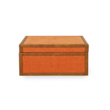 TOV Acre Orange Cotton Jute Contract-Grade Jewelry Box