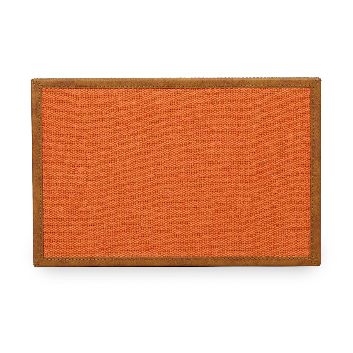 TOV Acre Orange Cotton Jute Contract-Grade Jewelry Box