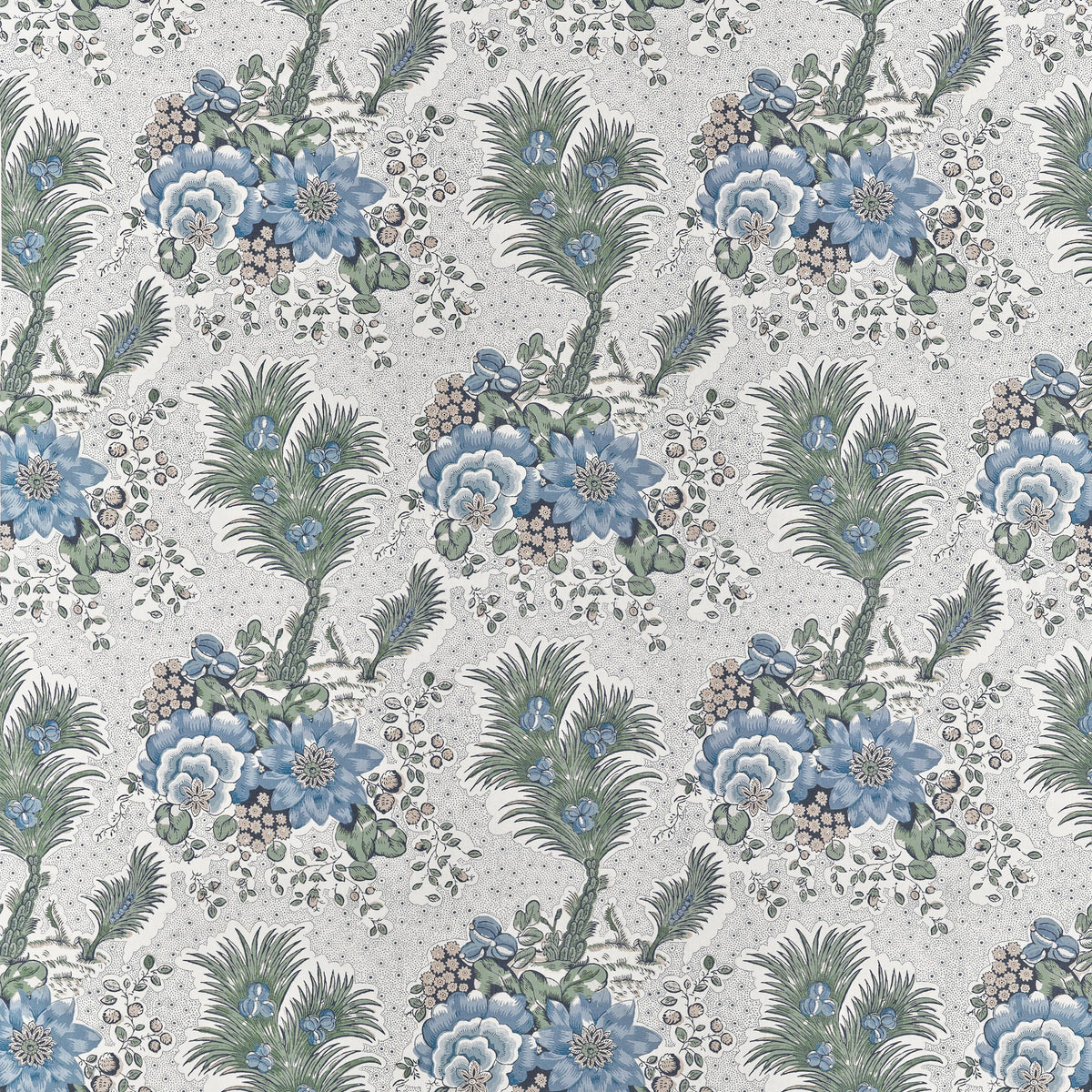 Anna French Drexel Hill Blue And Green Fabric