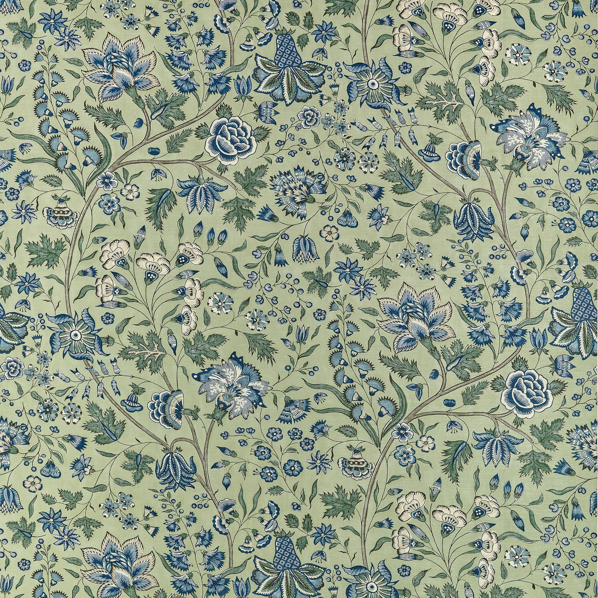 Anna French Francois Green And Blue Fabric