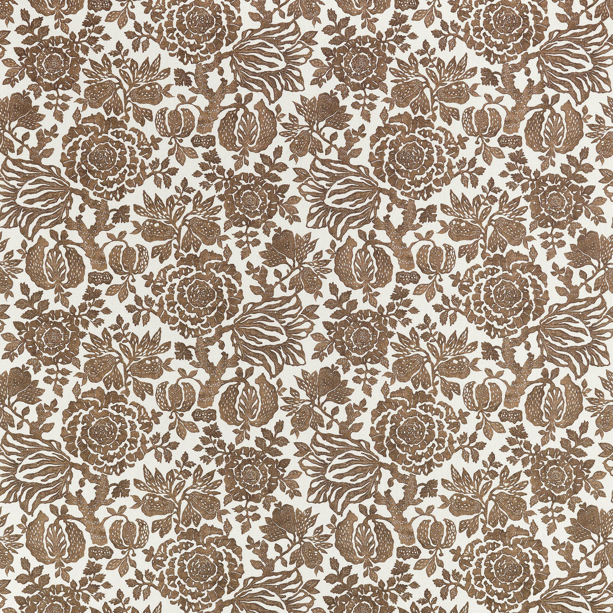 Anna French Sigourney Brown Fabric