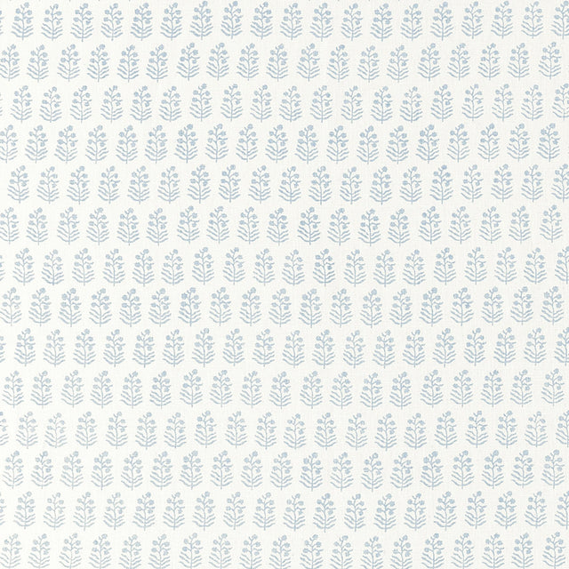 Anna French Chloe Blue On White Fabric