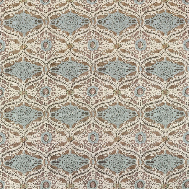 Anna French Cecilia Gold And Sage Fabric