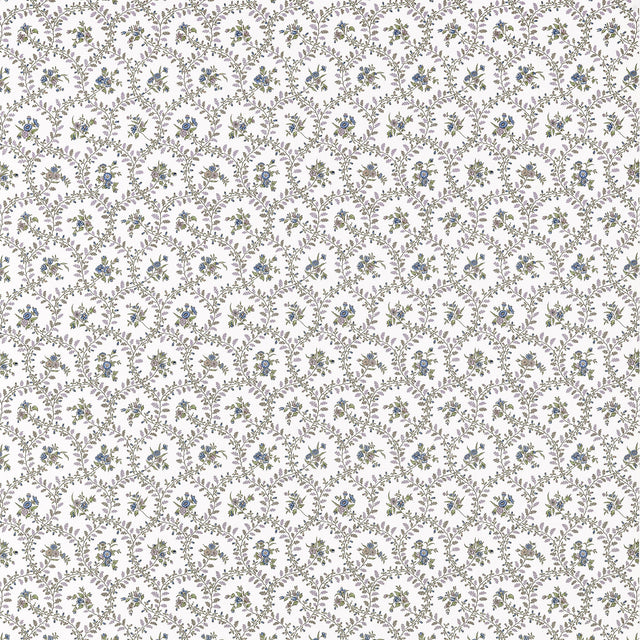 Anna French Juliette Trail Lavender And Blue Fabric