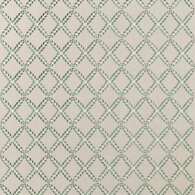 Anna French Halifax Embroidery Green Fabric