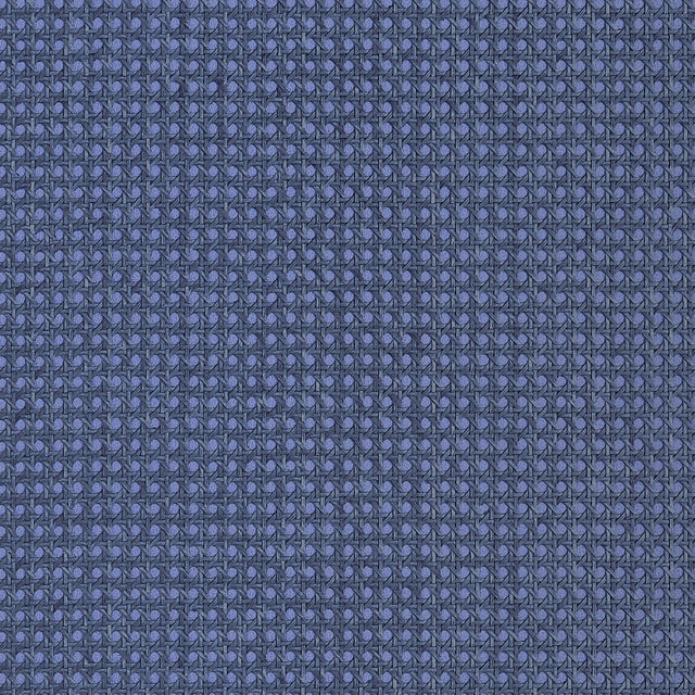 Thibaut Paper Rattan Navy Wallpaper
