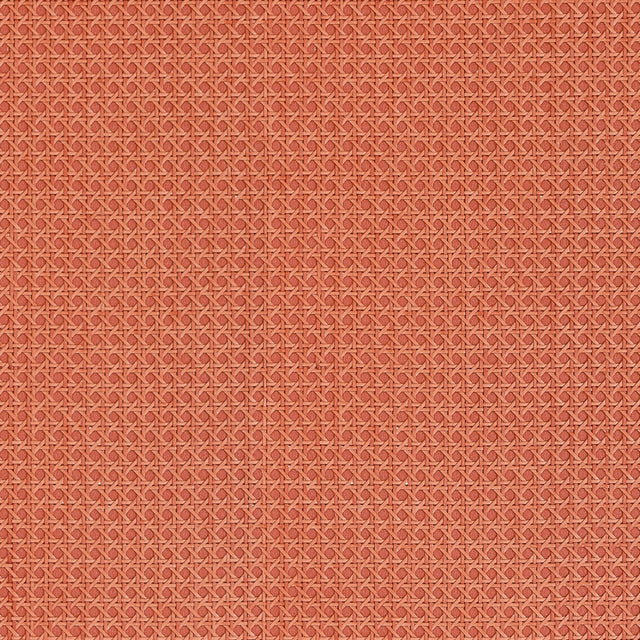 Thibaut Paper Rattan Coral Wallpaper