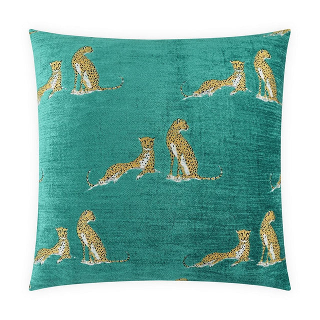 D.V. Kap Home Little Iris Aquamarine 24" x 24" Pillow