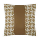 D.V. Kap Home Harwich Band Camel 24" x 24" Pillow