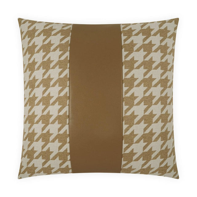 D.V. Kap Home Harwich Band Camel 24" x 24" Pillow