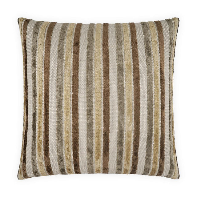 D.V. Kap Home Borderline Mocha 24" x 24" Pillow