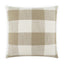 D.V. Kap Home Checked Out Mushroom 24" x 24" Pillow