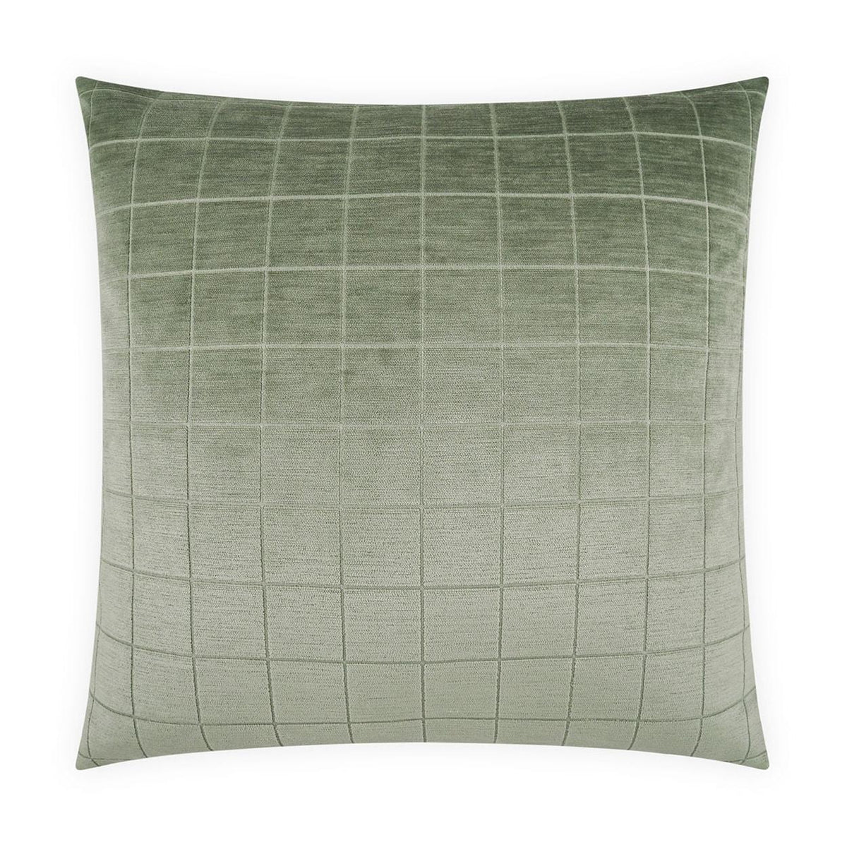 D.V. Kap Home Camden Check Aloe 24" x 24" Pillow