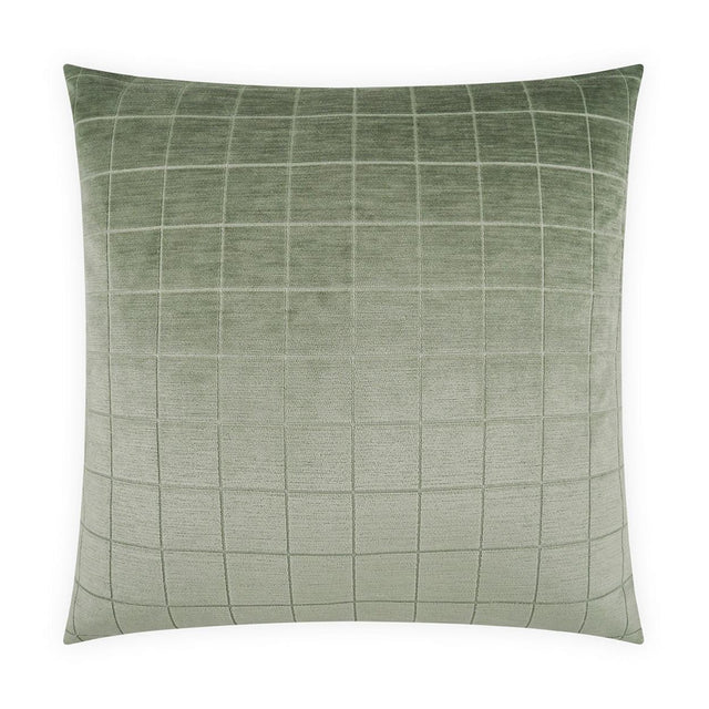 D.V. Kap Home Camden Check Aloe 24" x 24" Pillow