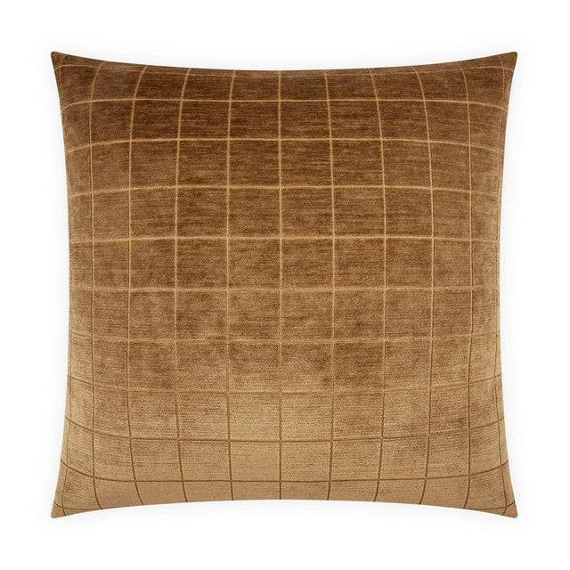 D.V. Kap Home Camden Check Cumin 24" x 24" Pillow