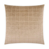 D.V. Kap Home Camden Check Fawn 24" x 24" Pillow