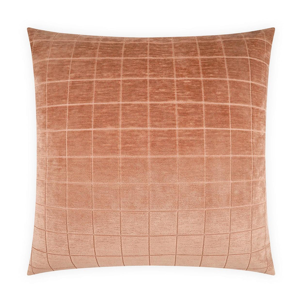D.V. Kap Home Camden Check Salmon 24" x 24" Pillow