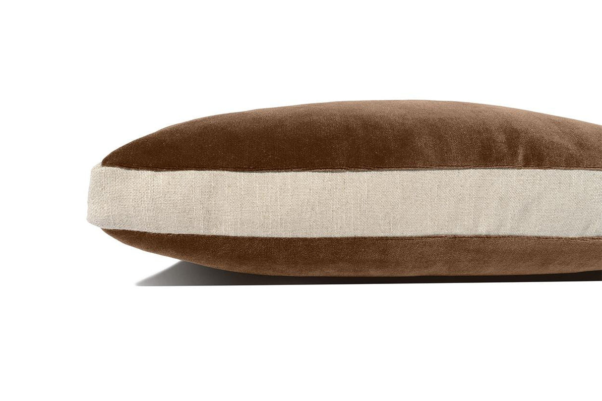 D.V. Kap Home Deveraux Box Walnut 22" x 22" Pillow