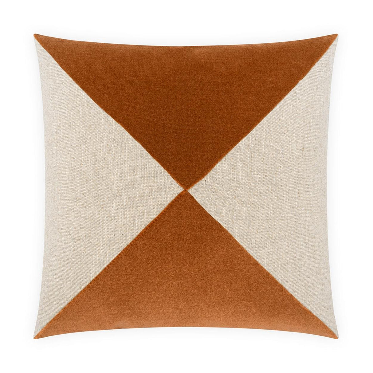 D.V. Kap Home Deveraux Diamond Pumpkin 22" x 22" Pillow