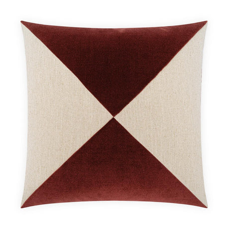 D.V. Kap Home Deveraux Diamond Red Pepper 22" x 22" Pillow