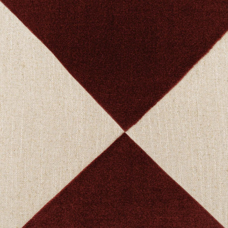 D.V. Kap Home Deveraux Diamond Red Pepper 22" x 22" Pillow