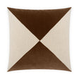 D.V. Kap Home Deveraux Diamond Walnut 22" x 22" Pillow