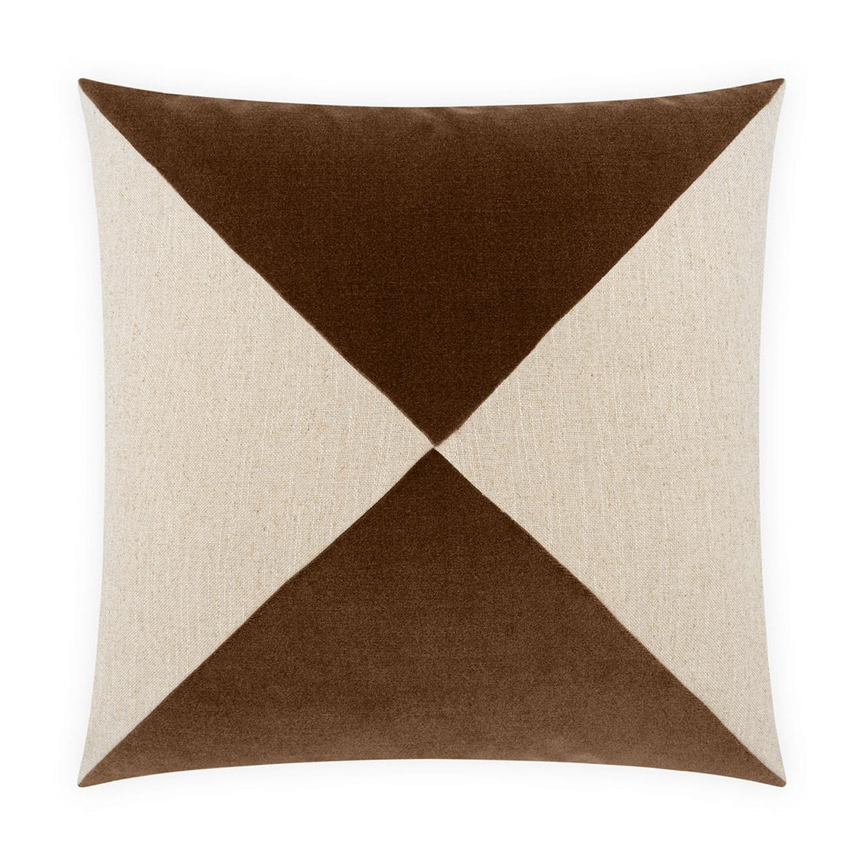 D.V. Kap Home Deveraux Diamond Walnut 22" x 22" Pillow