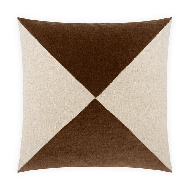 D.V. Kap Home Deveraux Diamond Walnut 22" x 22" Pillow