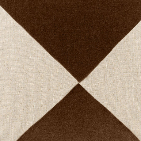 D.V. Kap Home Deveraux Diamond Walnut 22" x 22" Pillow