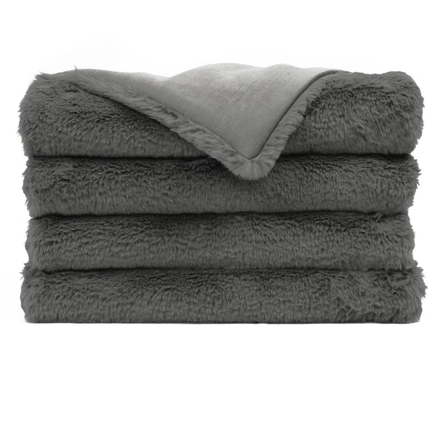 D.V. Kap Home Furocious (Cord) Steel 52" x 62" Throw