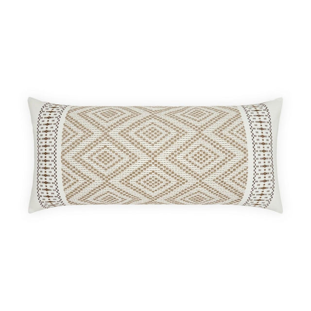 D.V. Kap Home Wanderer Lumbar Natural 12" x 24" Outdoor Pillow