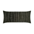 D.V. Kap Home Koprin Lumbar Noir 12" x 24" Outdoor Pillow