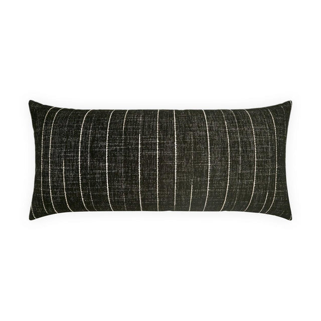 D.V. Kap Home Koprin Lumbar Noir 12" x 24" Outdoor Pillow
