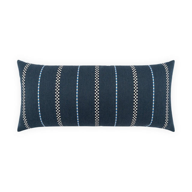 D.V. Kap Home Linger Lumbar Indigo 12" x 24" Outdoor Pillow