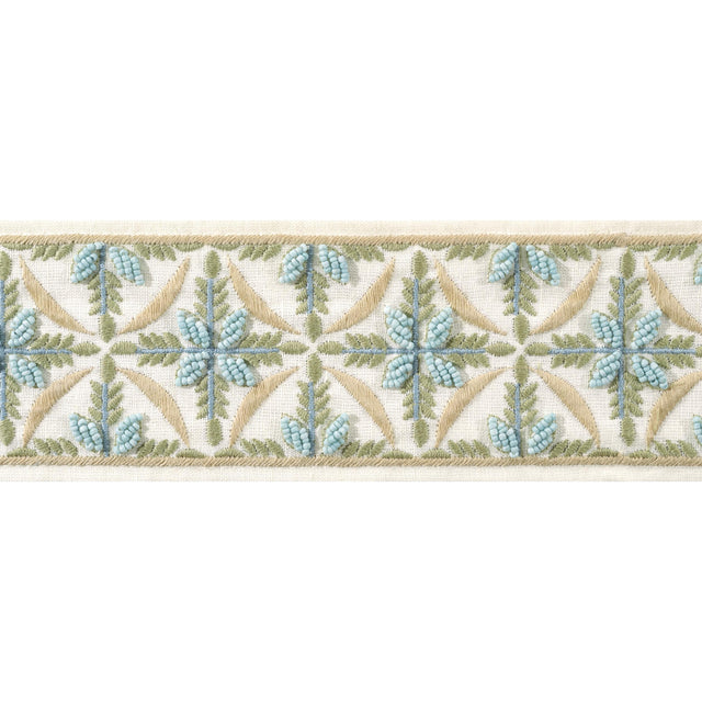 Anna French Leila Tape Aqua And Willow Trim