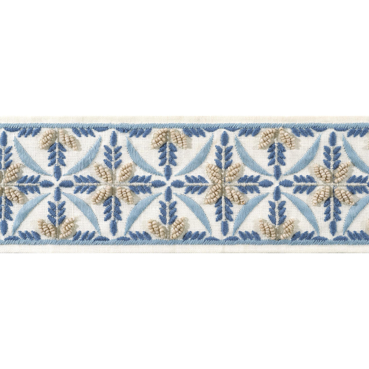 Anna French Leila Tape Stone And Blue Trim