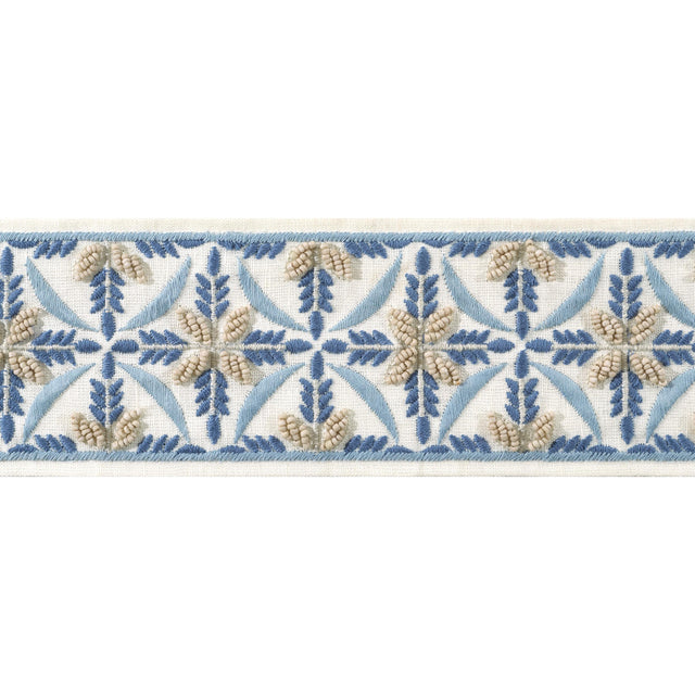 Anna French Leila Tape Stone And Blue Trim