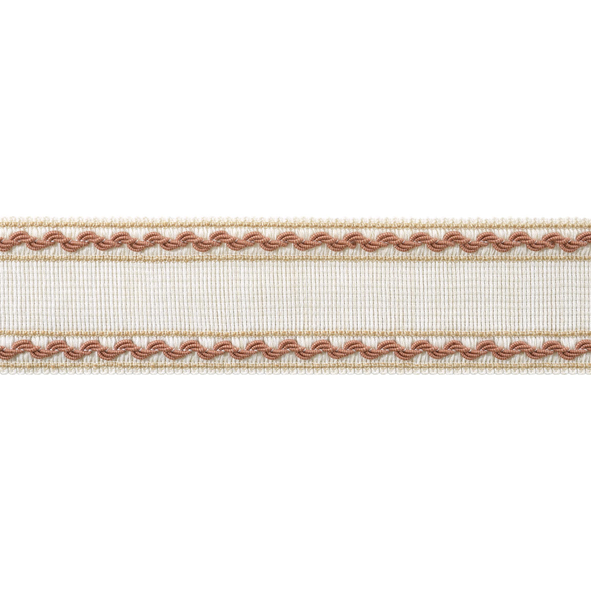 Anna French Gabrielle Tape Paprika And Soft Gold Trim