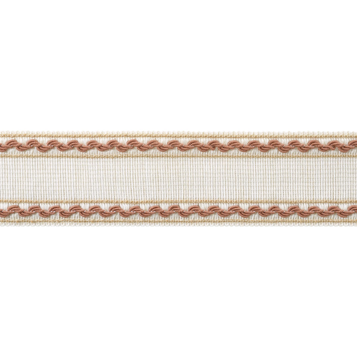 Anna French Gabrielle Tape Paprika And Soft Gold Trim