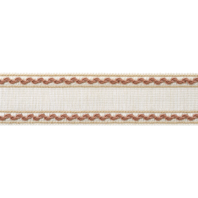 Anna French Gabrielle Tape Paprika And Soft Gold Trim