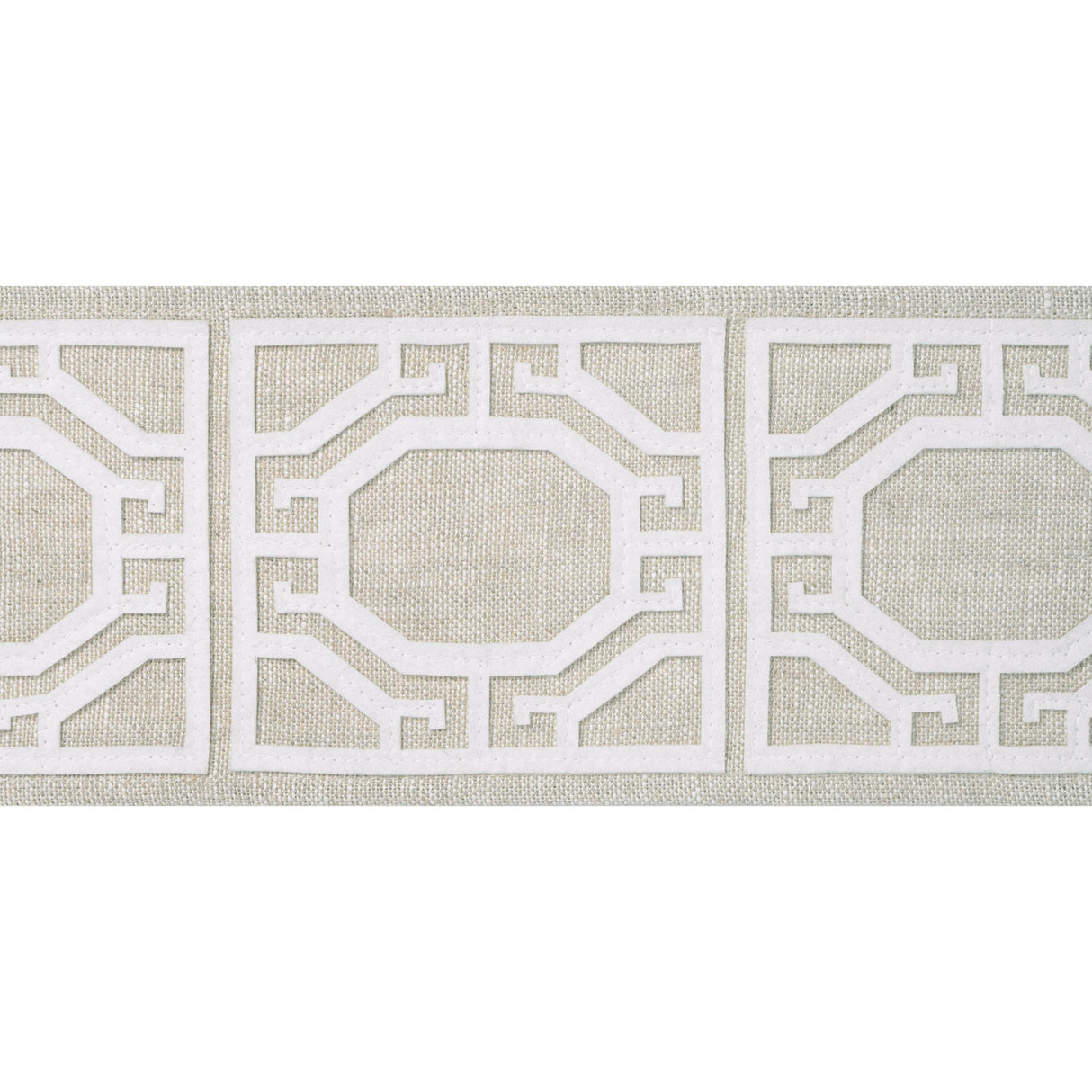 Thibaut Gate Applique Tape Linen Trim