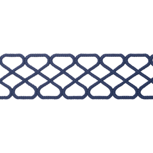 Thibaut Ripley Applique Navy Trim