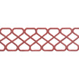 Thibaut Ripley Applique Cranberry Trim