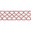 Thibaut Ripley Applique Cranberry Trim