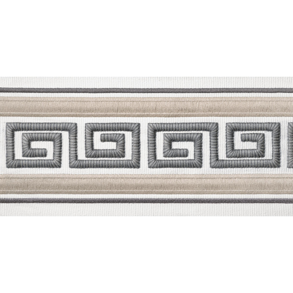 Thibaut Avenue Tape Linen And Platinum Trim