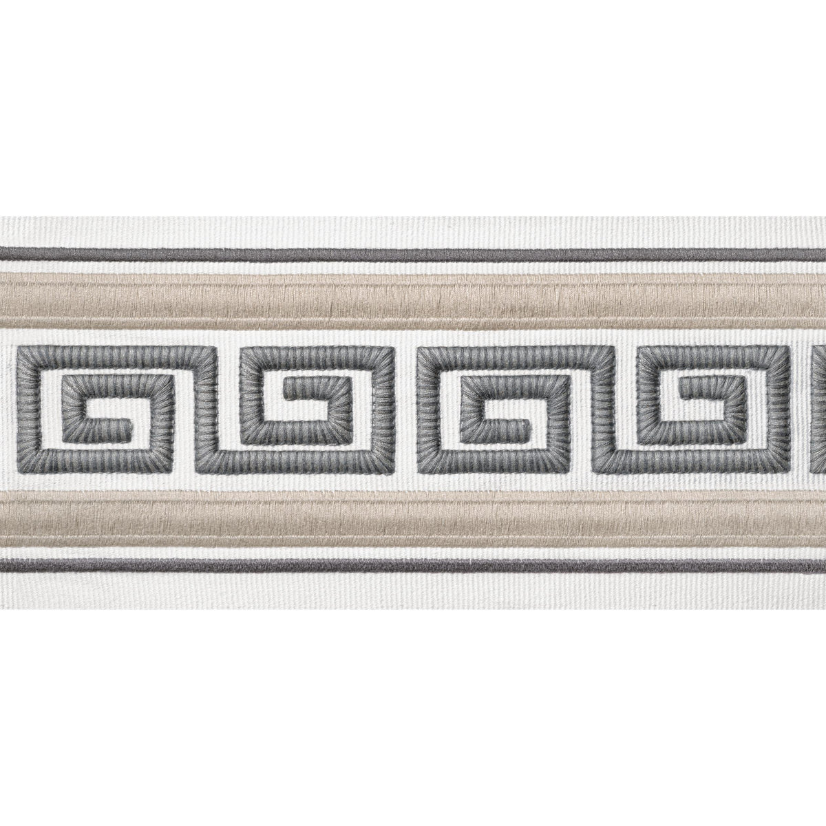 Thibaut Avenue Tape Linen And Platinum Trim